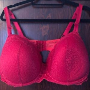 44DDD Red Lace Torrid Bra